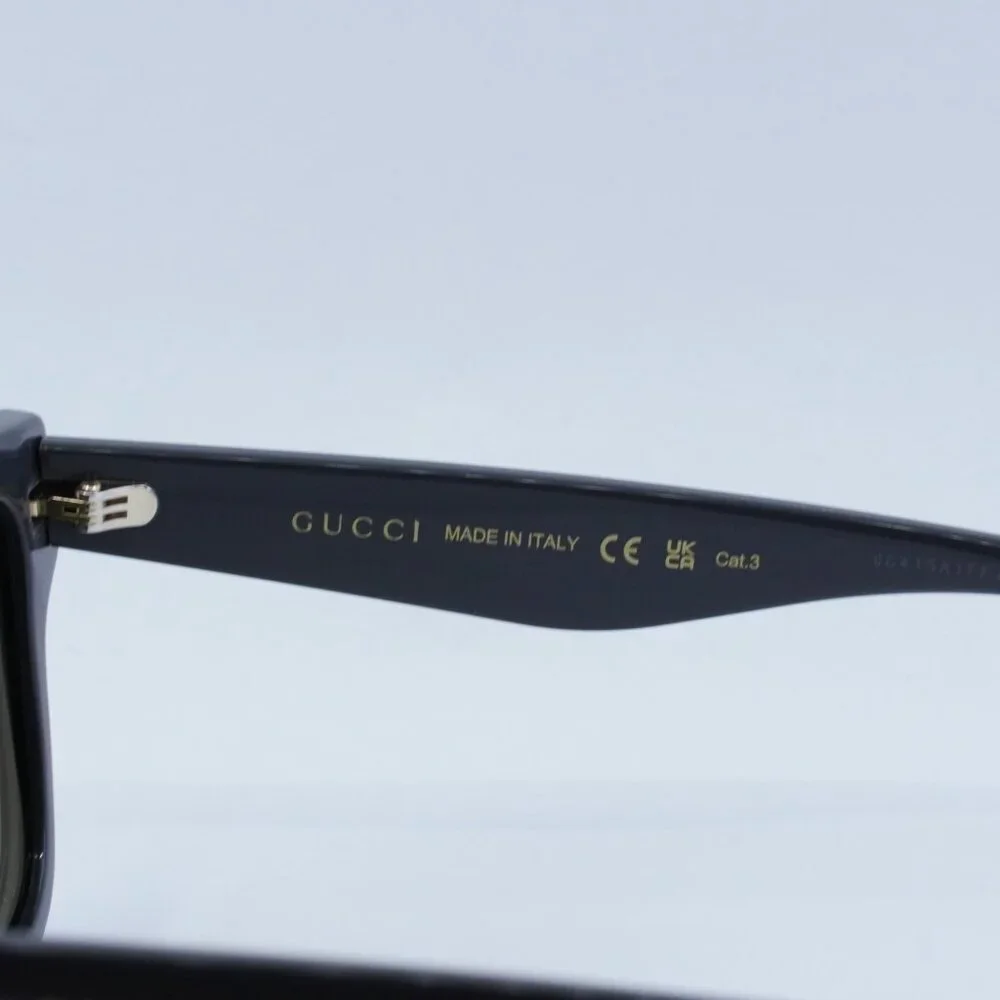 Gucci GG1618SA 003 Sunglasses Black/Grey Square Frame